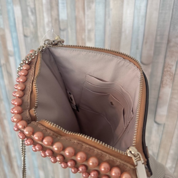 New Kate Spade Slice Pizza Crossbody 3D Purse Bag Beaded Sequined Novelty Clutch - Picture 5 of 13